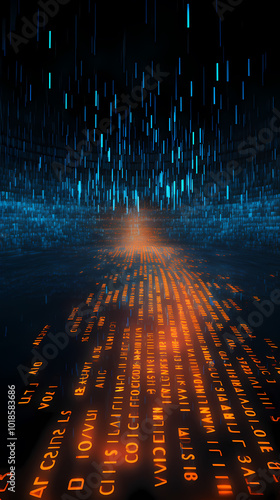 Flowing tech data with futuristic vibes