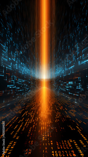 Flowing tech data with futuristic vibes