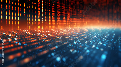 Flowing tech data with futuristic vibes