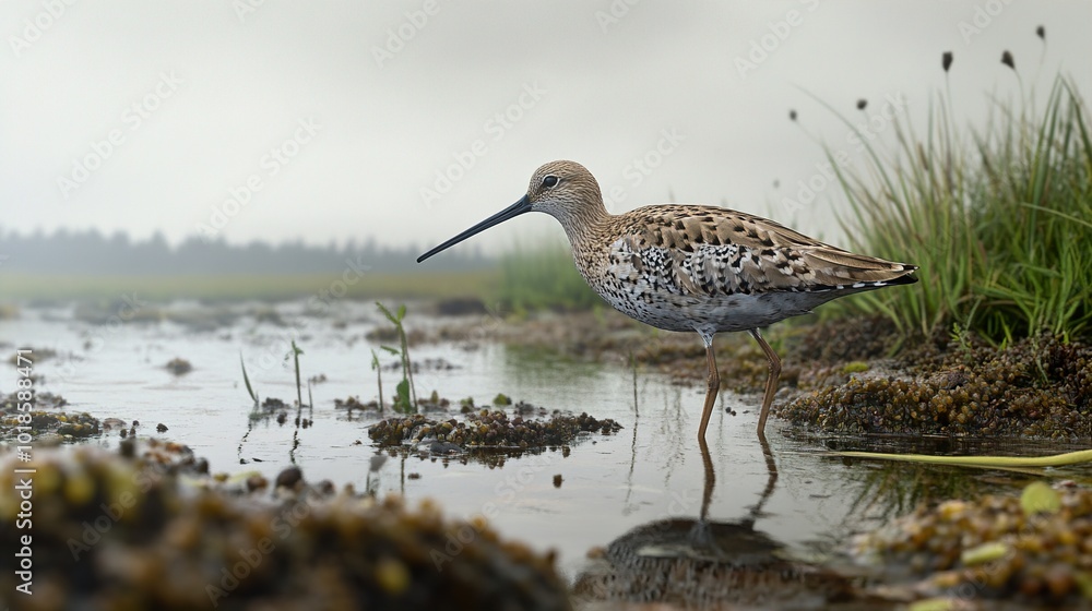 A Wading Bird In Its Natural Habitat - Wildlife Photography A Wading Bird In Its Natural Habitat - Wildlife Photography