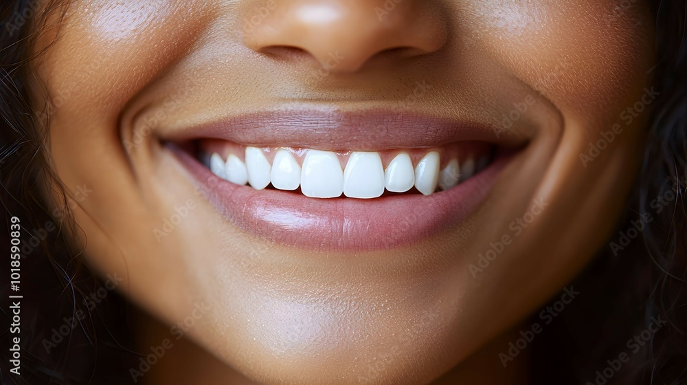 Fototapeta premium Bright Smile for Thank You Card Design