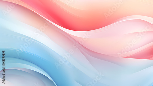 Soft colorful gradient waves background