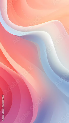 Soft colorful gradient waves background