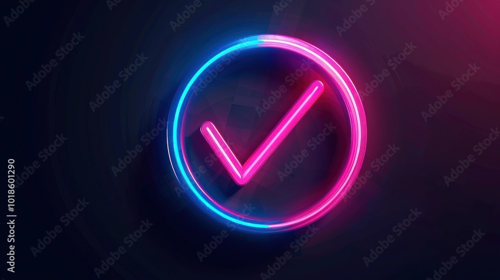 Neon Checkmark Neon Checkmark