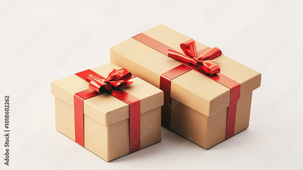 Gift Box with Brown Ribbon Gift Box with Brown Ribbon