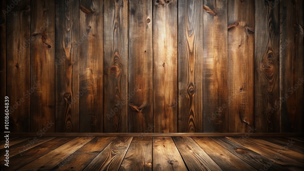 Asymmetrical dark brown wood wall background rustic and dark mood ultra realistic photography Asymmetrical dark brown wood wall background rustic and dark mood ultra realistic photography