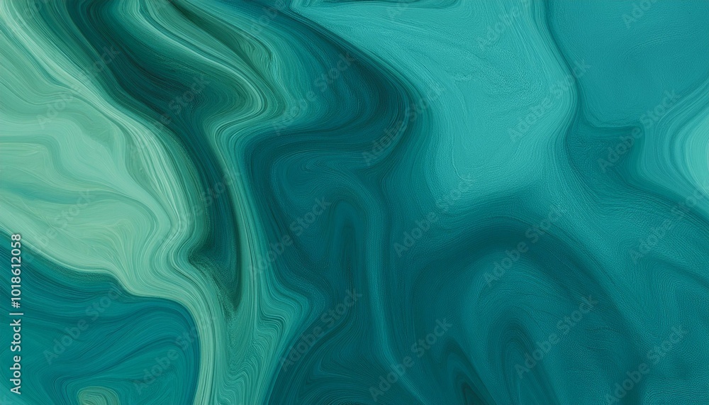 Obraz premium Abstract watercolor paint background by teal color blue and green with liquid fluid texture for background