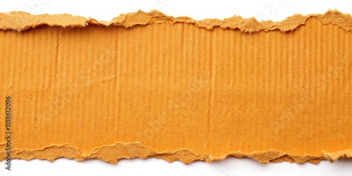 Asymmetrical torn orange paper texture photo