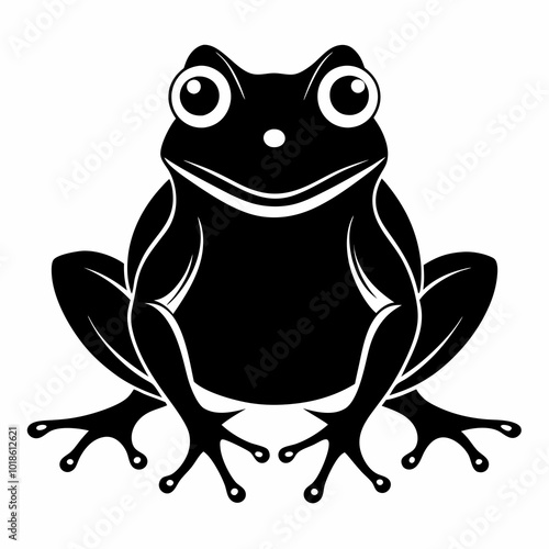 frog on a white background