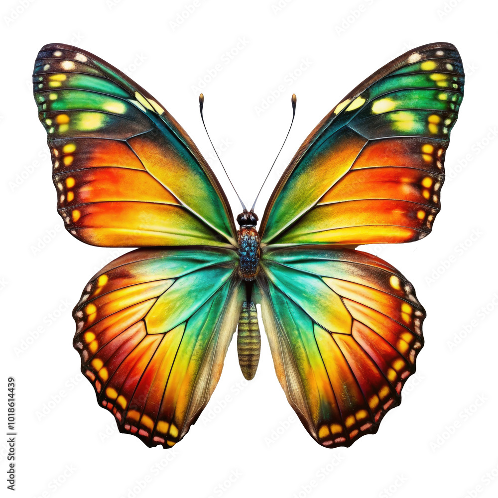 Watercolor illustration of butterfly isolated on transparent background Watercolor illustration of butterfly isolated on transparent background