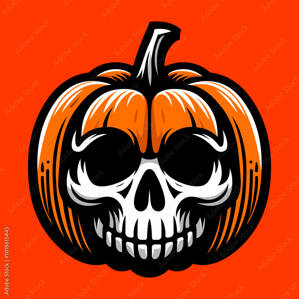 halloween pumpkin with skull halloween pumpkin with skull