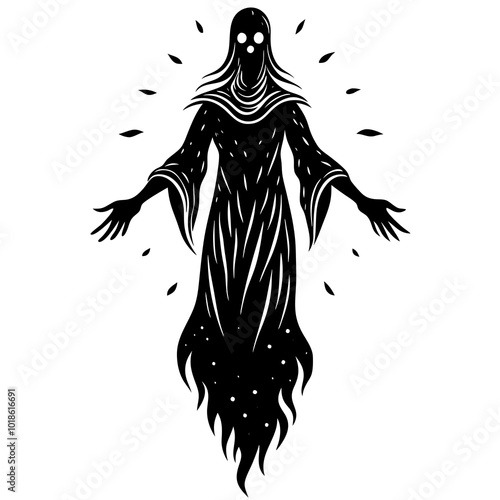silhouette of a girl with hair