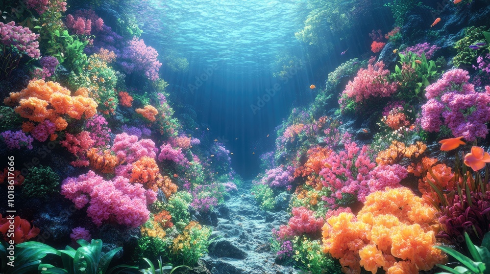 Naklejka premium Coral reef