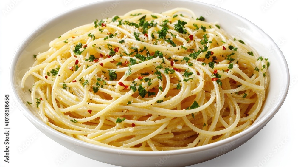 Classic Spaghetti with Parsley and Red Pepper Flakes Classic Spaghetti with Parsley and Red Pepper Flakes