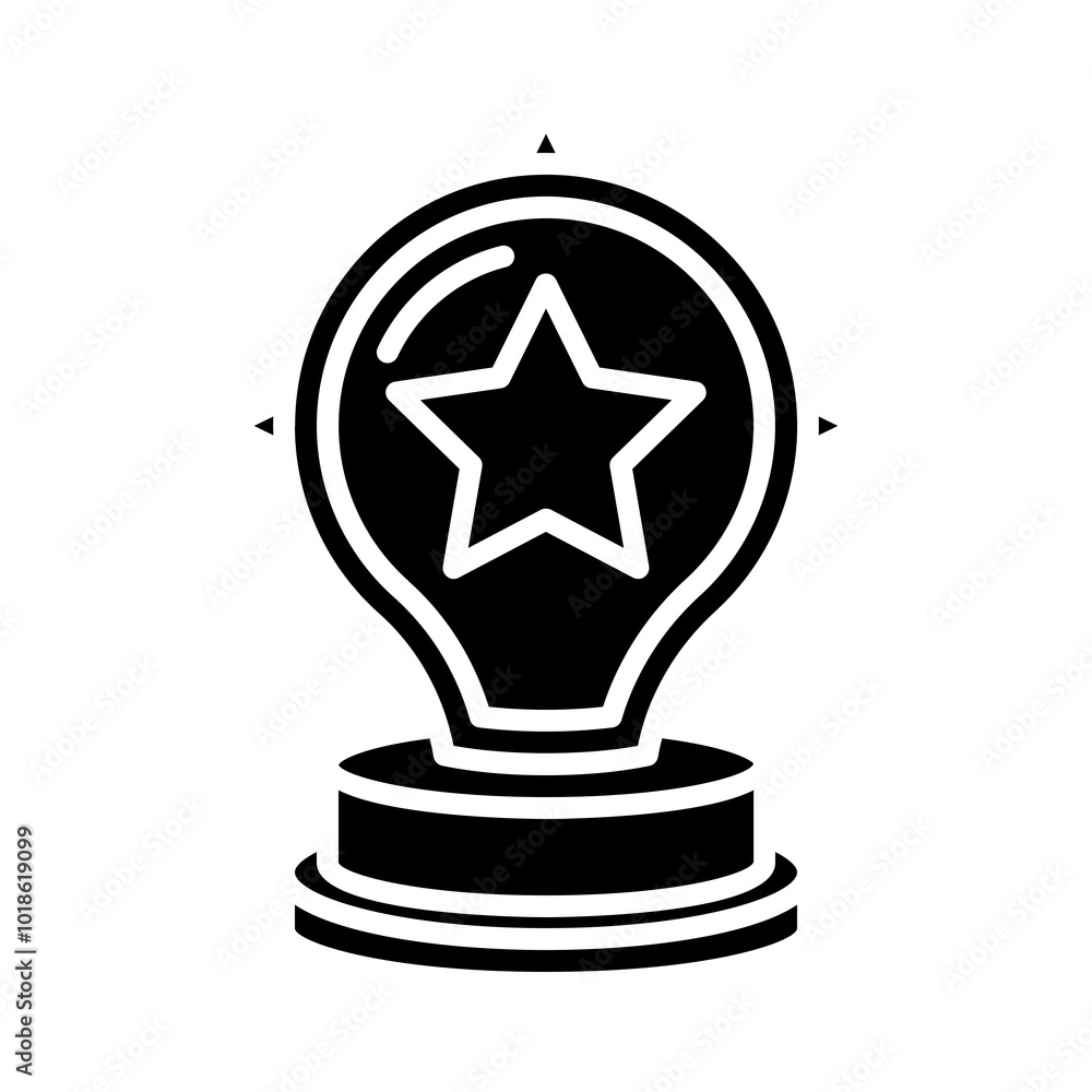 Vector illustration of a trophy symbolizing business success, achievement, or recognition. Vector illustration of a trophy symbolizing business success, achievement, or recognition.