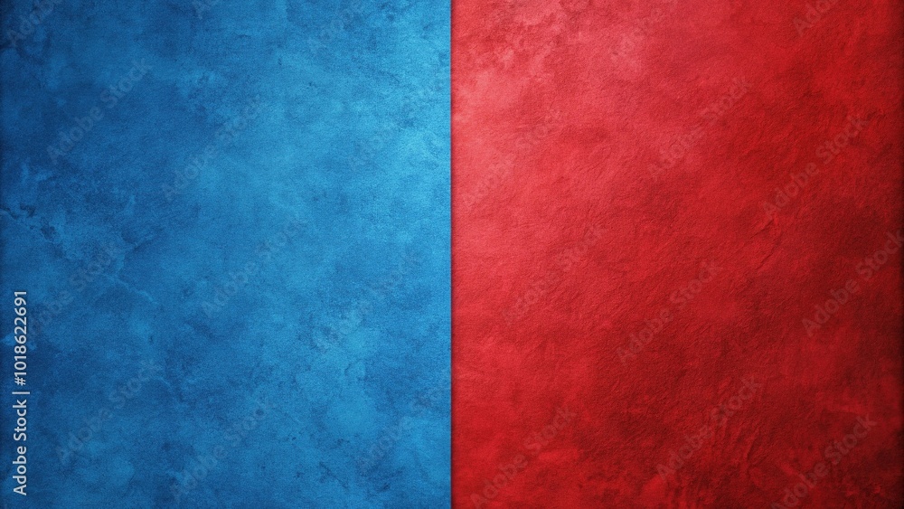 Background texture with half red and half blue colors Background texture with half red and half blue colors