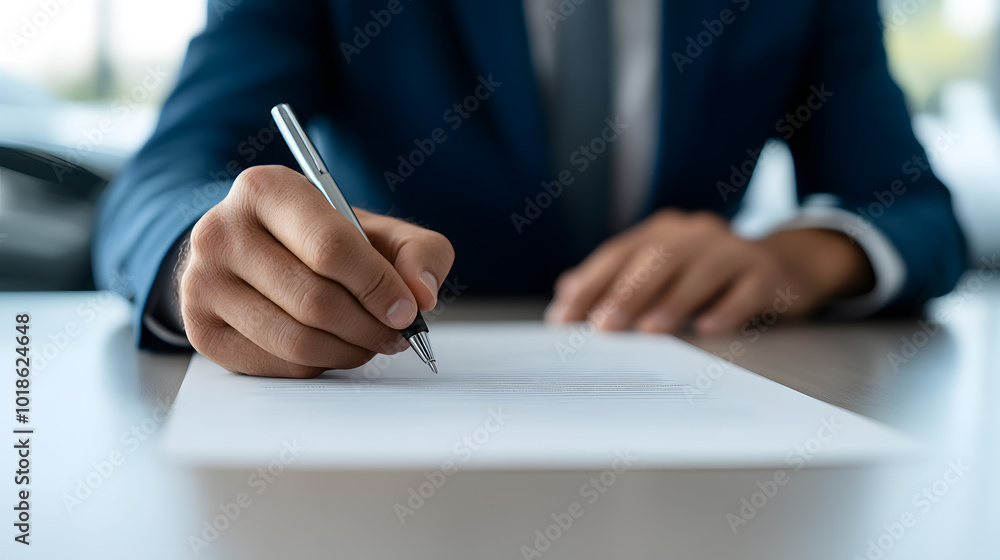 Businessman Signing Car Purchase or Lease Contract Agreement | Professional Auto Deal and Financial Transaction in a Corporate Setting Businessman Signing Car Purchase or Lease Contract Agreement | Professional Auto Deal and Financial Transaction in a Corporate Setting