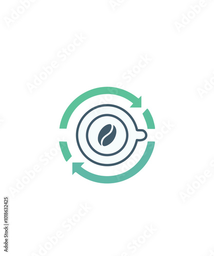 Coffee recharging logo