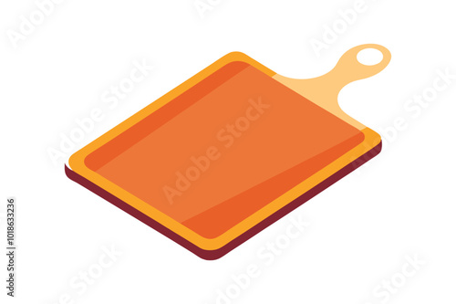 Cutting board vector art illustration.