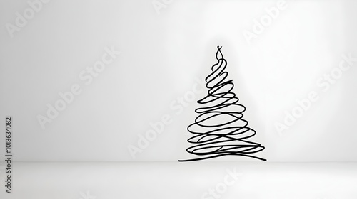 Minimalist Modern Abstract Christmas Tree