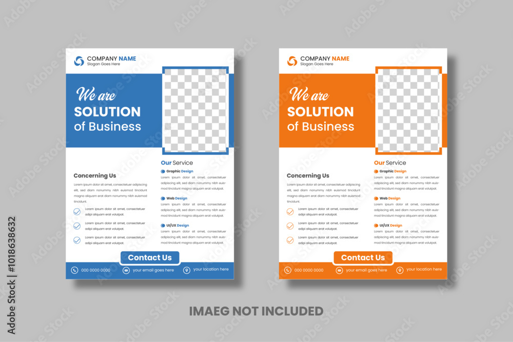 Business flyer template, poster design, Leflte design, Modern digital marketing agency flyer template Business flyer template, poster design, Leflte design, Modern digital marketing agency flyer template