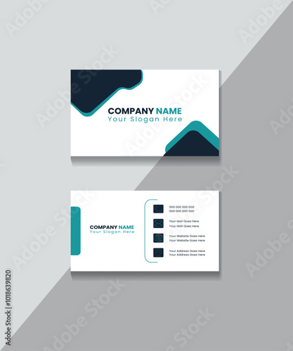 corporate business card design template.