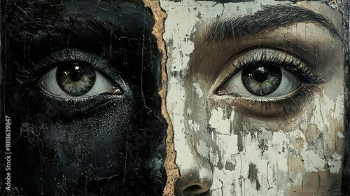 Two Sides of the Same Coin: A Close-Up Portrait of Eyes