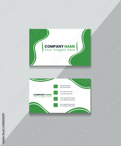 corporate business card design template