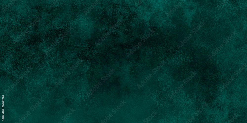 Fototapeta premium Green smoke on the dark background, Deep Blue Dramatic Horizontal Background With Beautiful Universe Dust, Abstract smoke over the black background. Smoke background.Smoke movement on black background