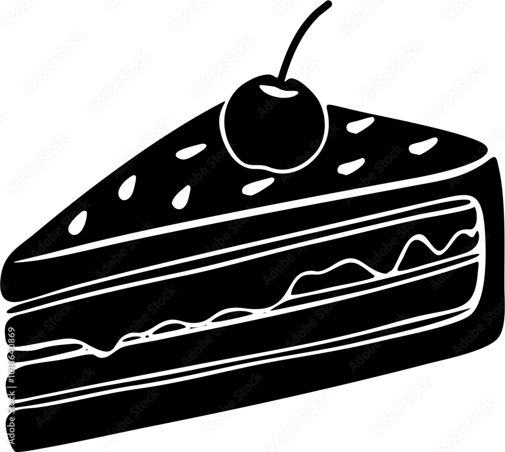 Simple cake icon design vector Simple cake icon design vector