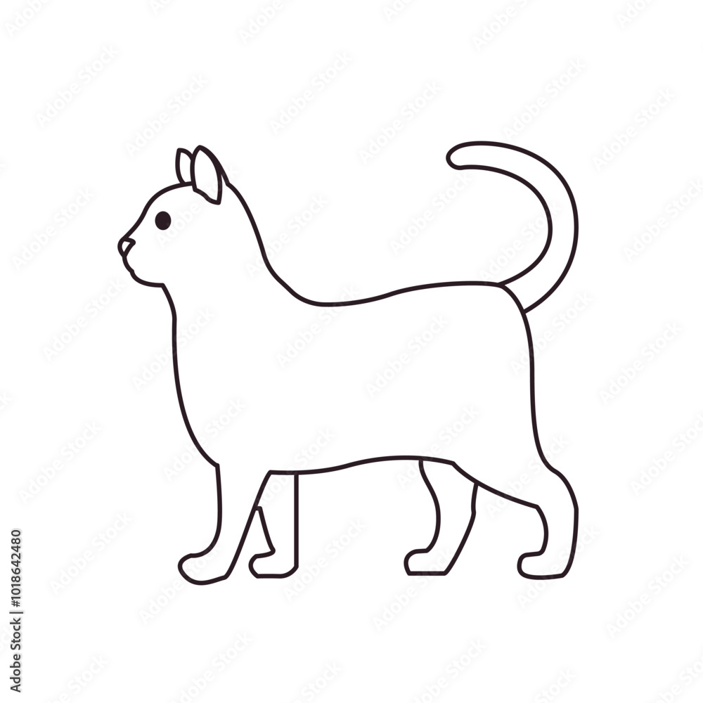 Cat animal cute illustration symbol vector Cat animal cute illustration symbol vector