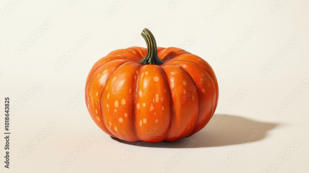 Halloween pumpkin ornament on an off white background Halloween pumpkin ornament on an off white background