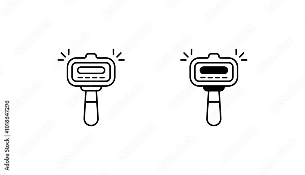 Speed Radar Gun icon design with white background stock illustration Speed Radar Gun icon design with white background stock illustration