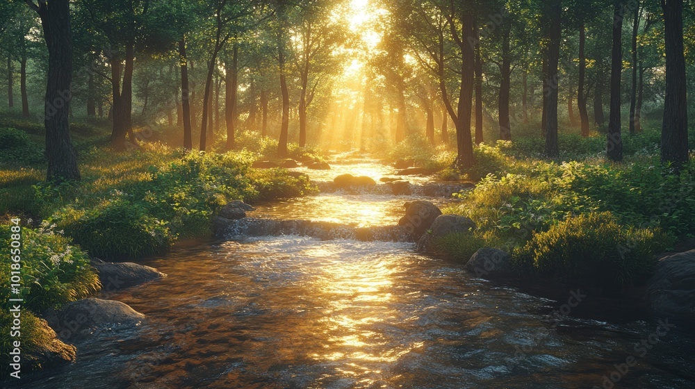 Fototapeta premium Rushing river