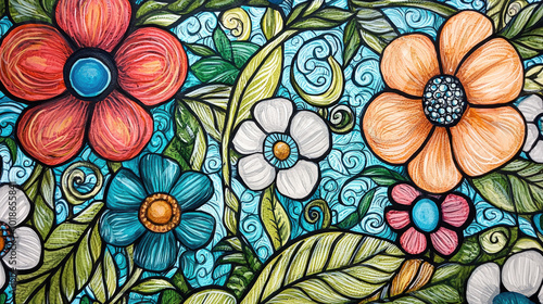 Wallpaper Mural Plants and flowers dooldes Torontodigital.ca