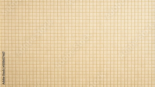 Beige paper texture with grid background Extreme Close-Up