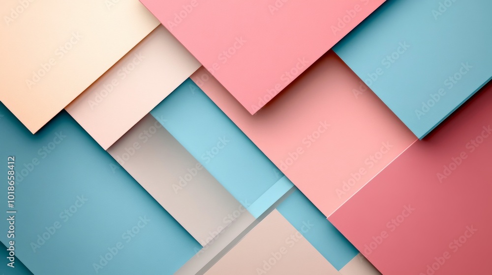 Abstract Geometric Pattern with Pastel Colors Abstract Geometric Pattern with Pastel Colors