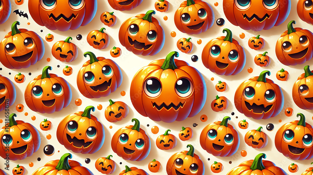 drawing of cheerful orange pumpkins with eyes ideal for halloween drawing of cheerful orange pumpkins with eyes ideal for halloween