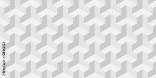 Minimal Vector geometric cube hexagon surface texture design. white block cubic mete glossy thin smooth structure isometric grid banner wallpaper.	
