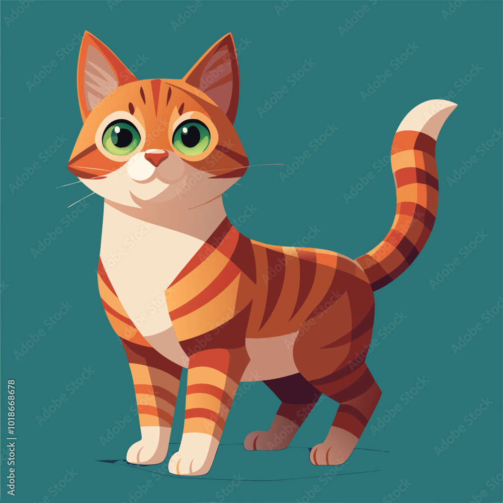 Fototapeta premium cartoon cat animal vector art