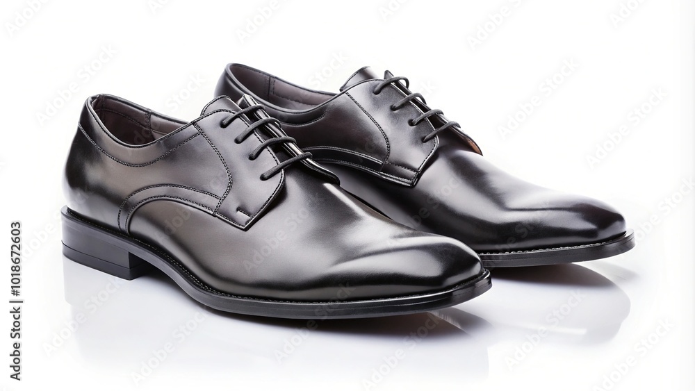Black shoes isolated on white background Black shoes isolated on white background