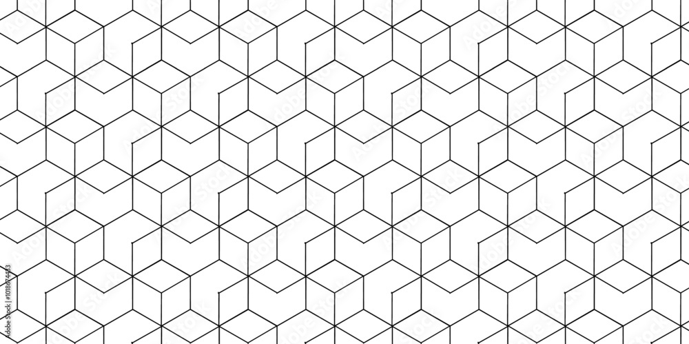 Emboss black cube line polygonal grid connection seamless digital futuristic hexagon honeycomb vector grid fence wave cube line abstract geometric background.
Emboss black cube line polygonal grid connection seamless digital futuristic hexagon honeycomb vector grid fence wave cube line abstract geometric background.