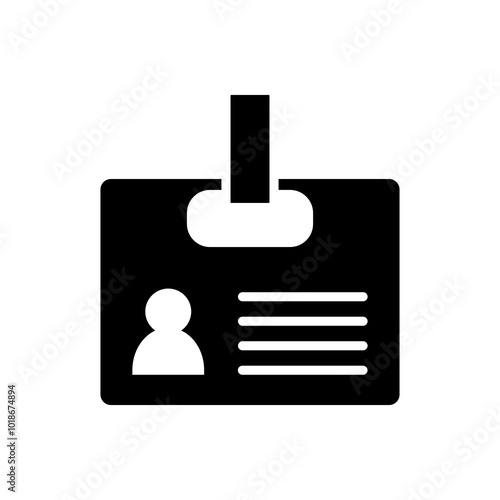 ID card icon vector