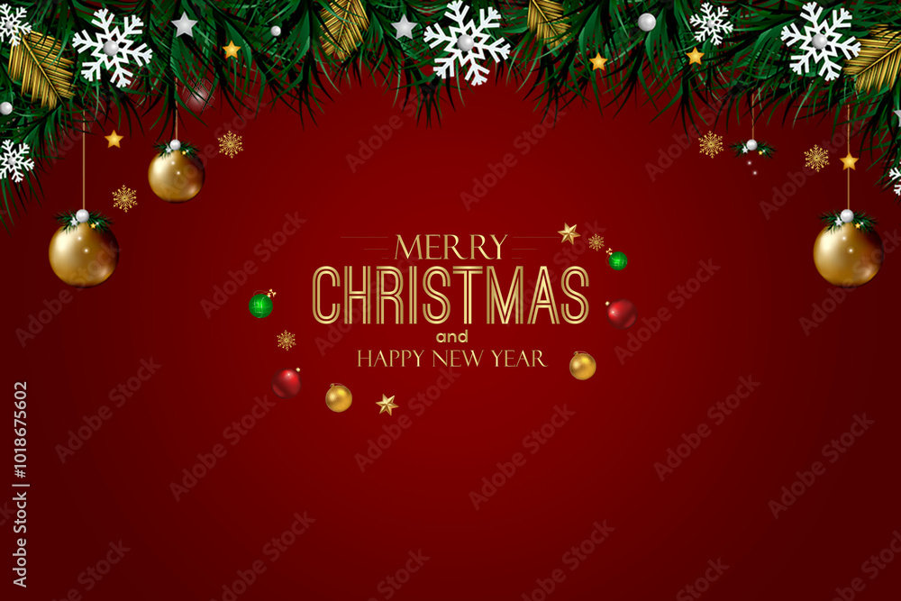 merry christmas greeting card