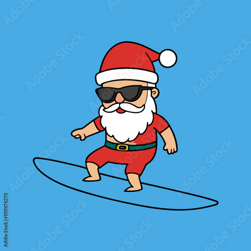 santa claus on a sledge