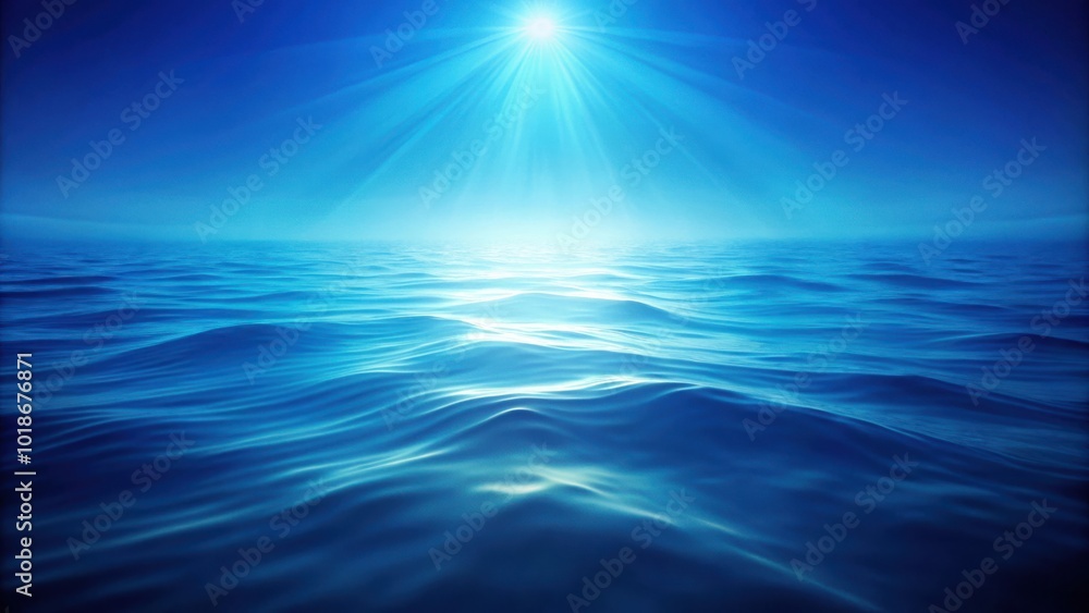 Vibrant blue gradient abstract background resembling the depths of the ocean Vibrant blue gradient abstract background resembling the depths of the ocean