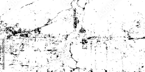 Splat isolated distress background Grunge wall and black and white Dark noise granules Black grainy texture isolated on white background.