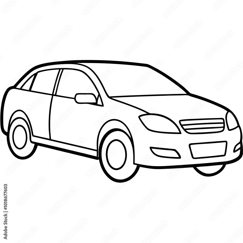 Fototapeta premium car isolated on white