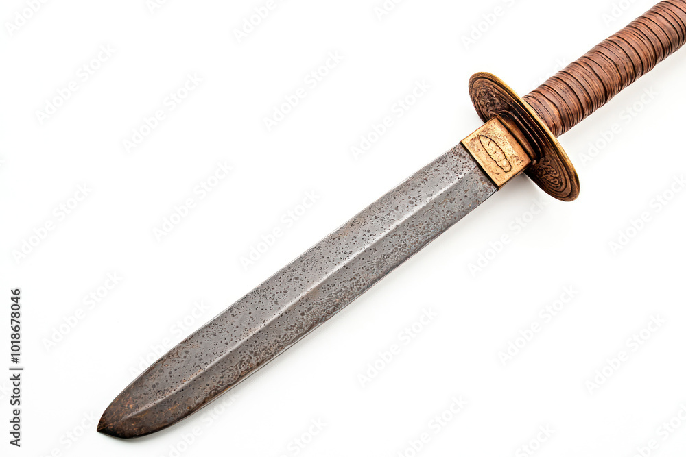 Ancient Roman military sword on white background. Ancient Roman military sword on white background.