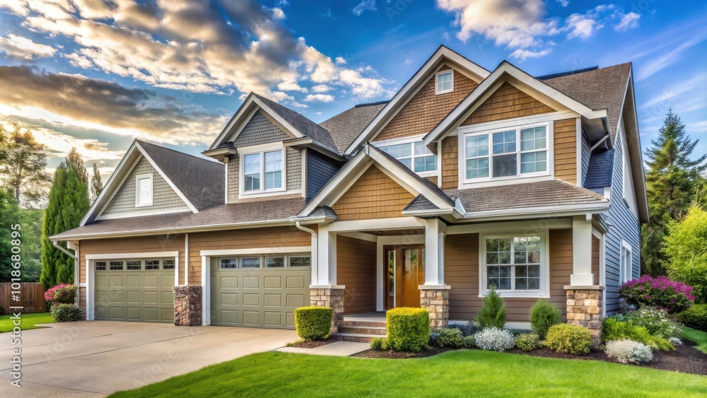 Bright and Inviting Suburban Home with Attached Garage featuring Clean Lines Bright and Inviting Suburban Home with Attached Garage featuring Clean Lines